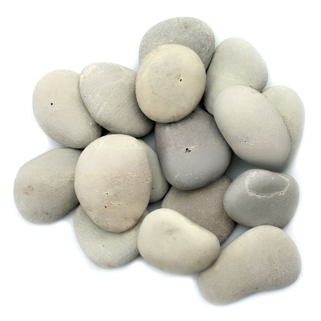 FRENCH TAN Natural Tumbled Garden Pebbles - Havai'iano