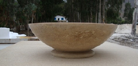 NOCE Round with Circular Base, Cup type Honed-filled Sink