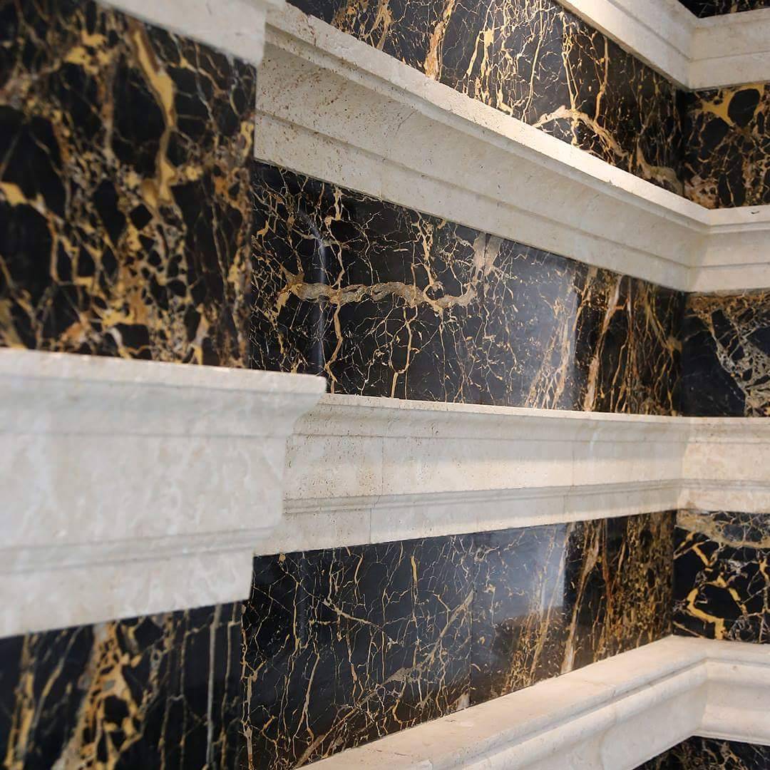 Portoro Gold Marble Slab Hawaii Stone Imports