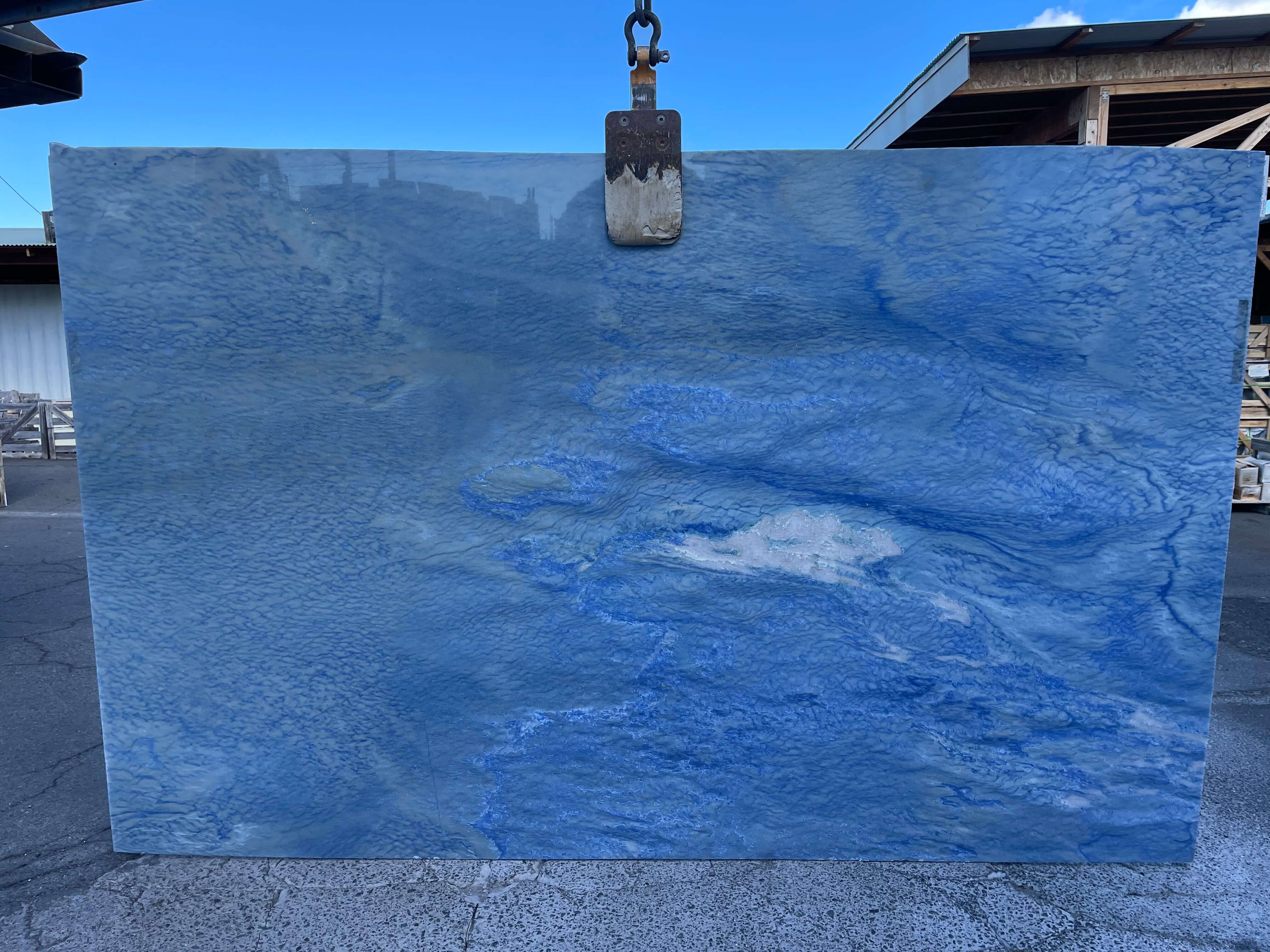 Azul Macaubas Quartzite Slab Hawaii Stone Imports