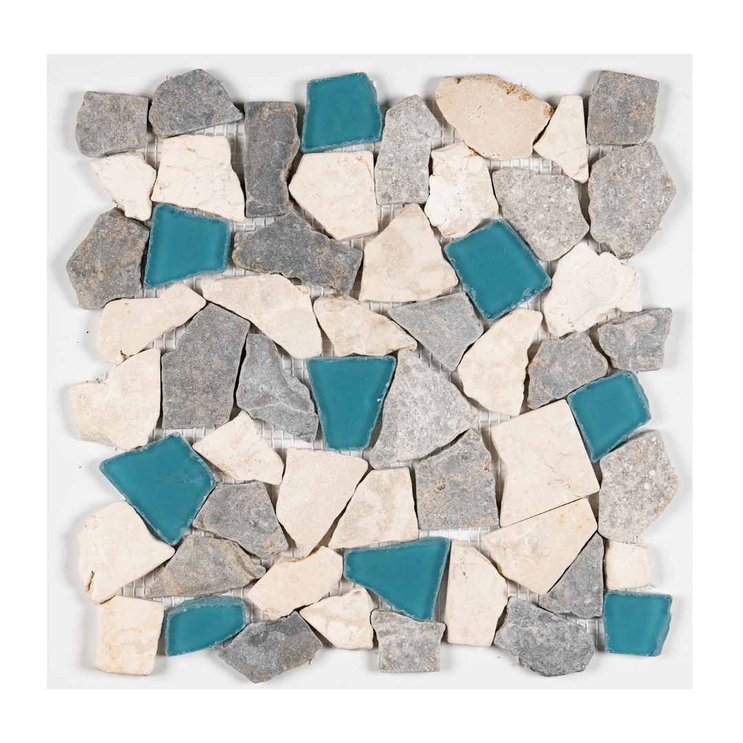 BLUE FIN MIX, CLIFF SEA GLASS - Havai'iano