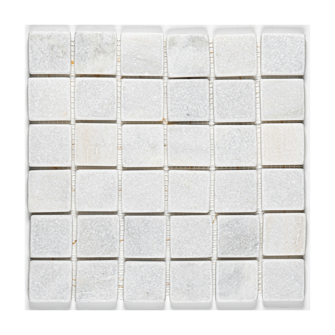 GLACIER WHITE, SQUARES 2x2 - Havai'iano