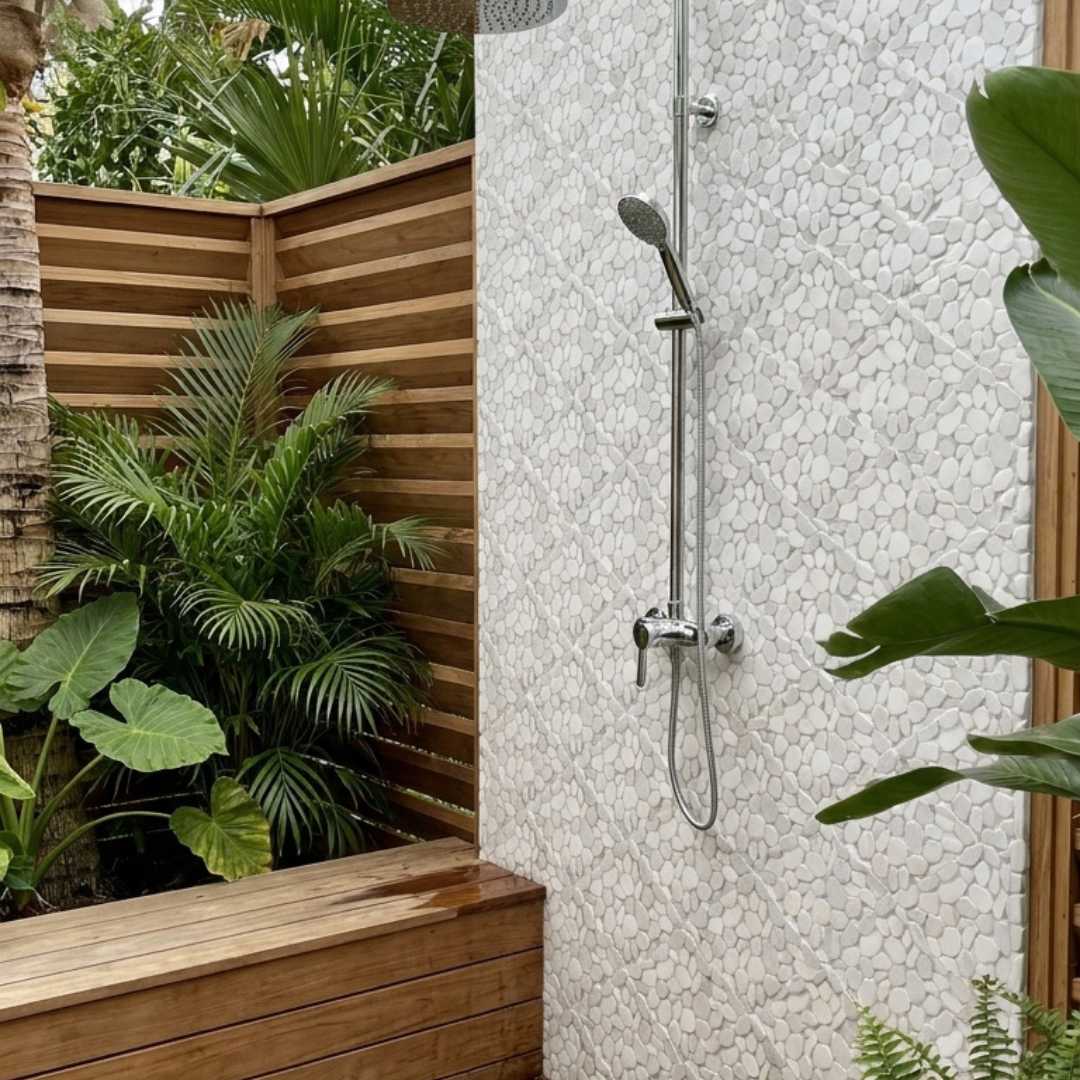 GLACIER WHITE, CHEVRON, Pebble - Havai'iano