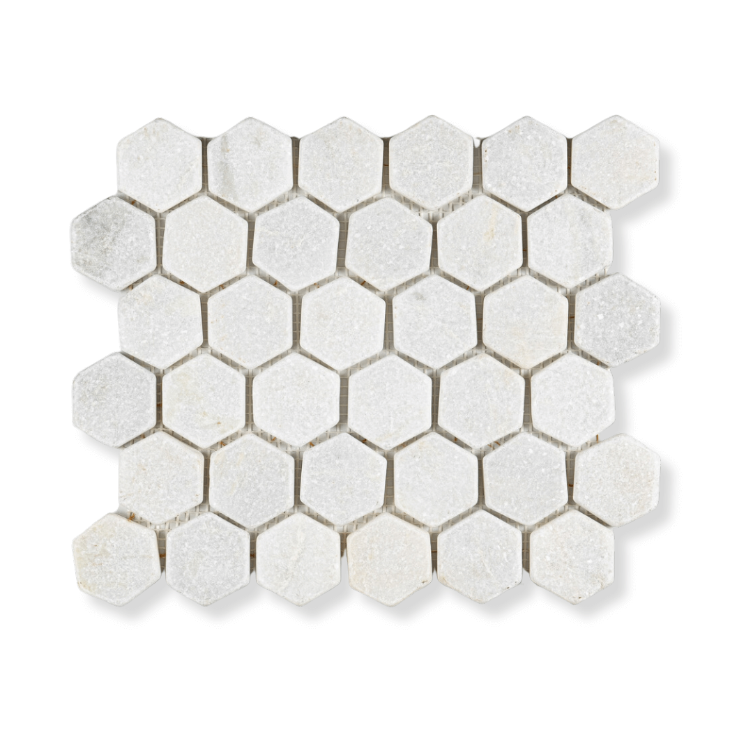 GLACIER WHITE, HEXAGON 2" - Havai'iano