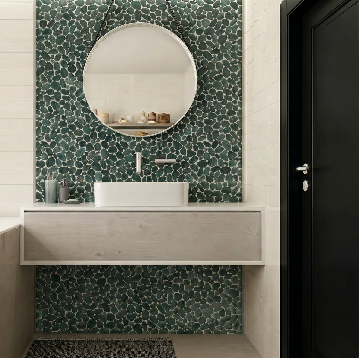 JADE GREEN, FLAT, Pebble - Havai'iano