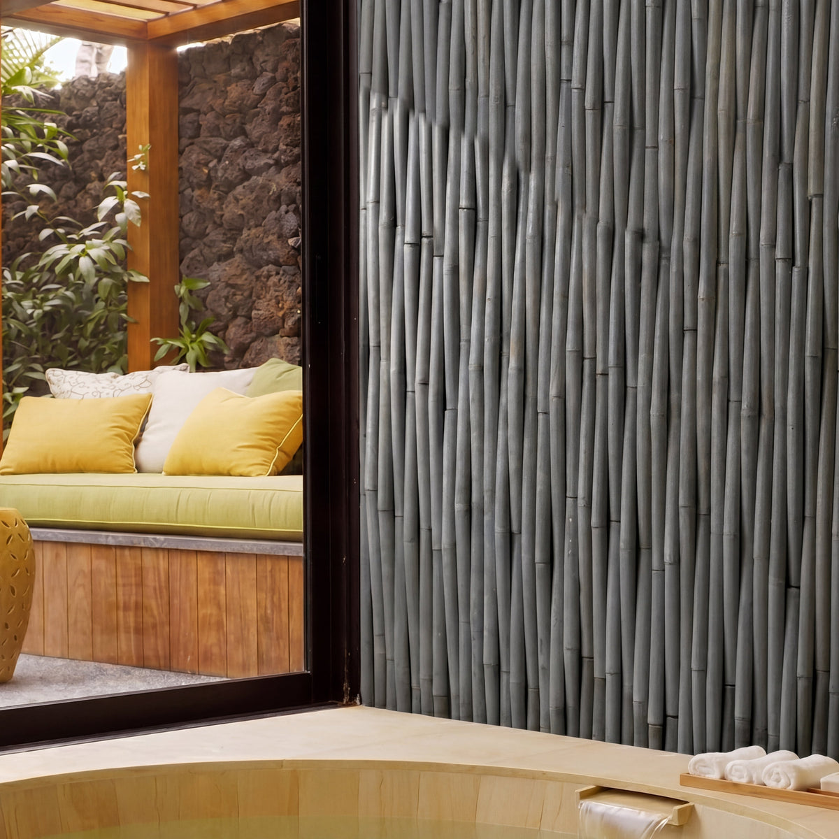 PURE BLACK, BAMBOO RELIEF, Profile - Havai'iano