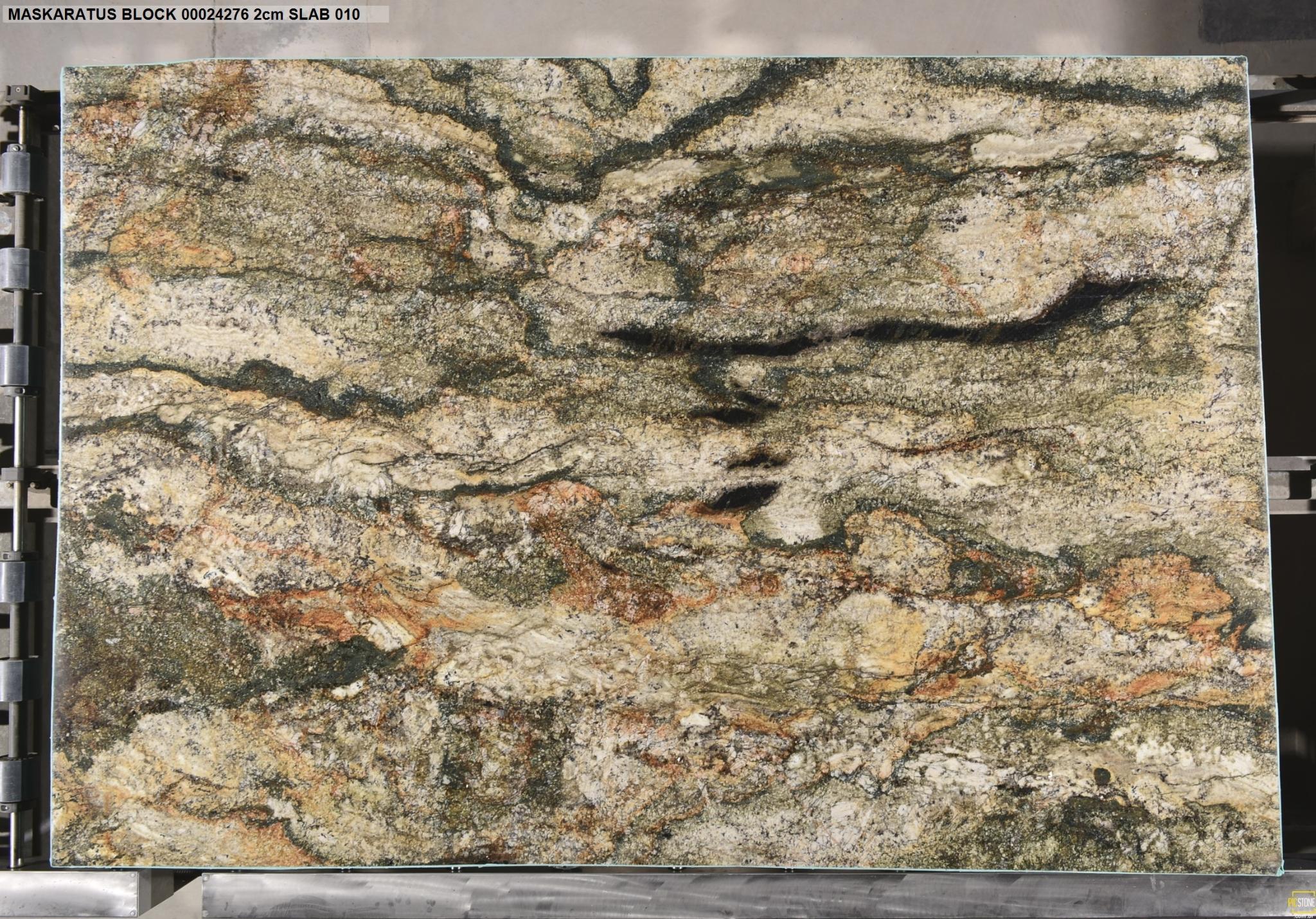 Maskaratus Green Granite Slab Hawaii Stone Imports