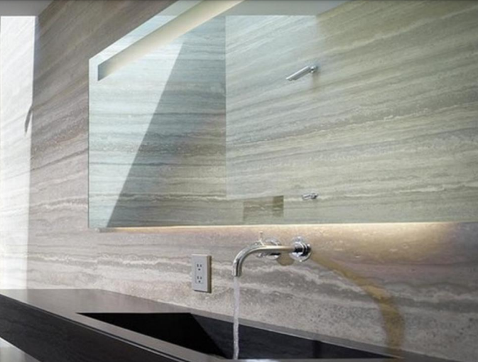 Silver Travertine Slab Hawaii Stone Imports