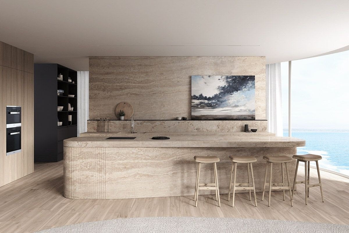 ALABASTRINO Travertine Honed-Filled Slab
