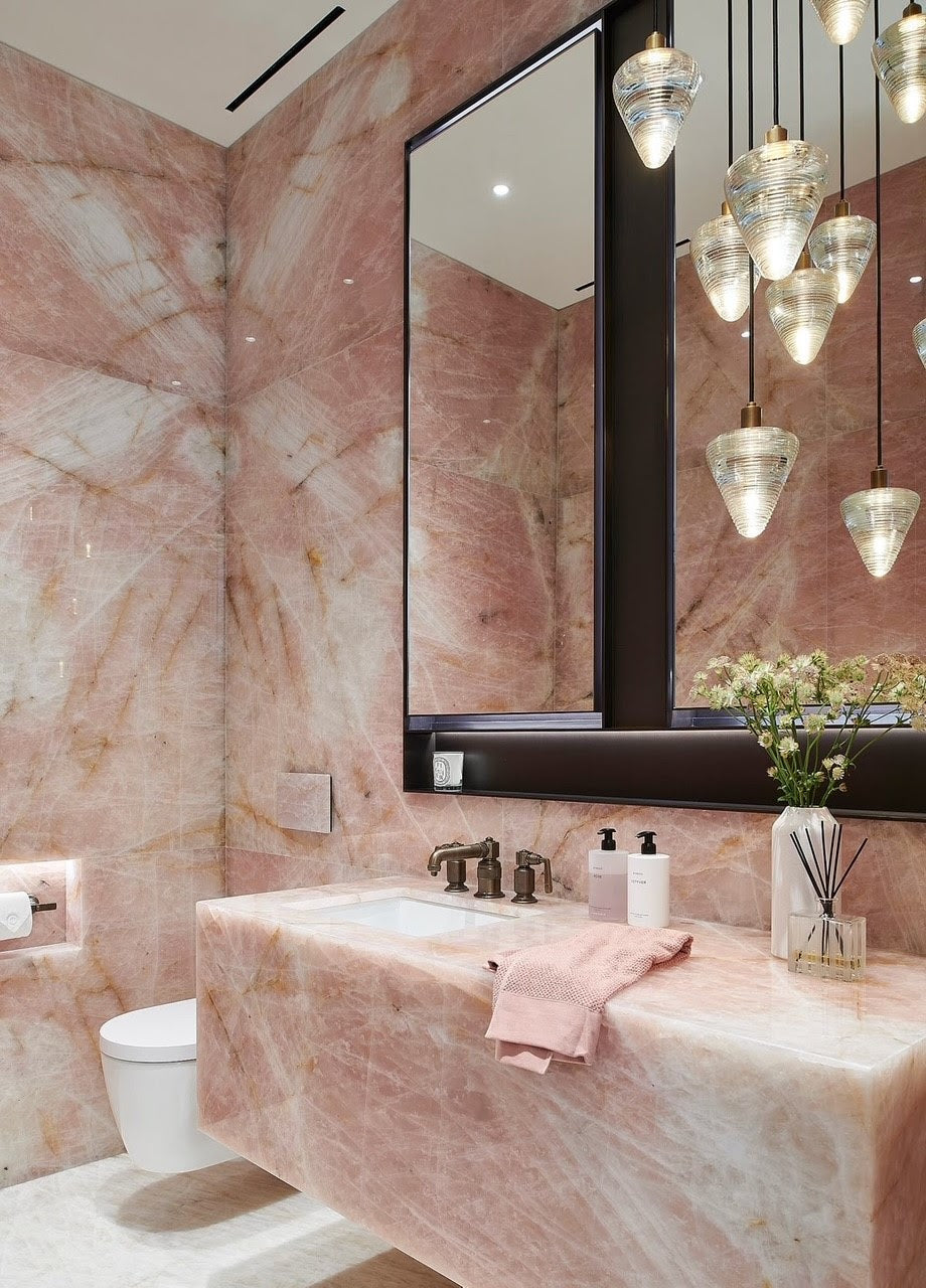 CRISTALLO PINK Quartz Polished Slab