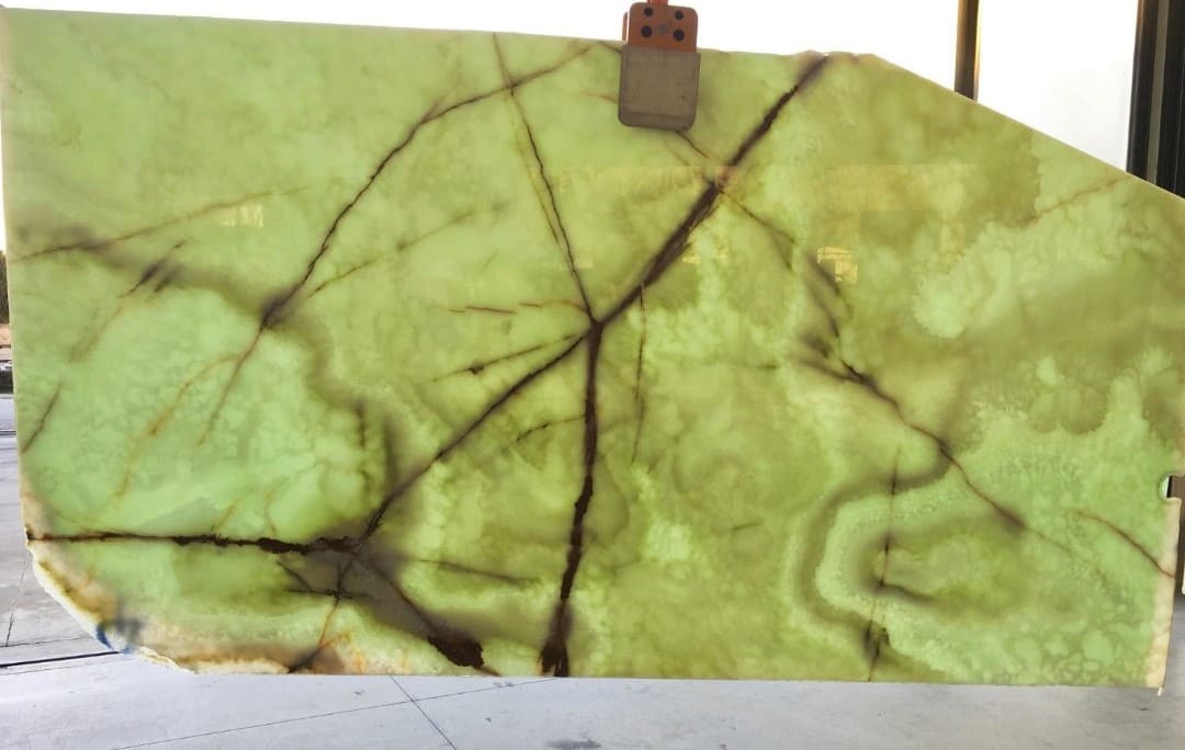 Verde Persiano CC Onyx Slab Hawaii Stone Imports