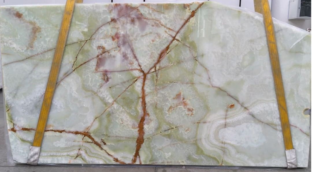Verde Persiano CC Onyx Slab Hawaii Stone Imports