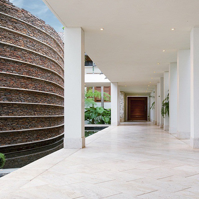 CORAL GEM Brushed-Unfilled Tile