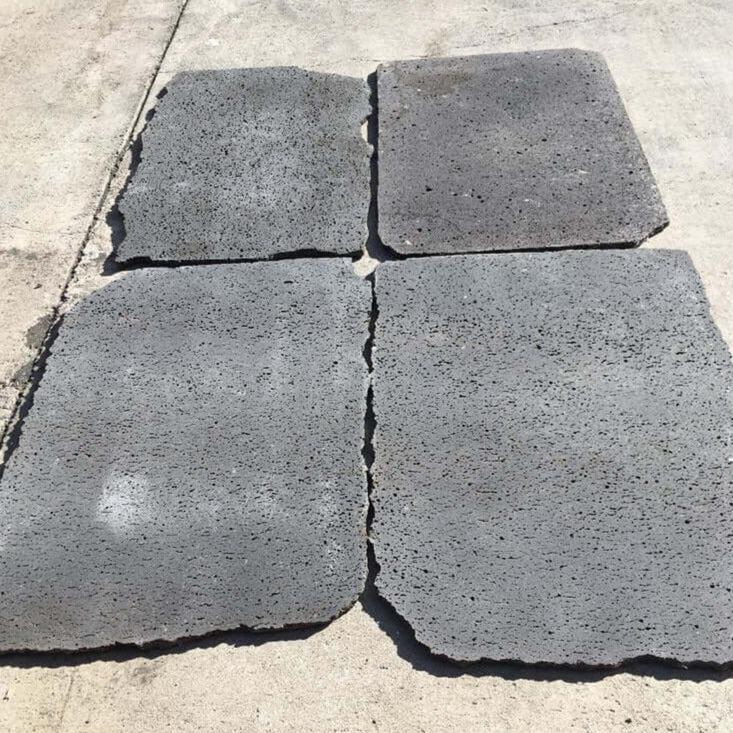 PUKA LAVA GREY - RECTANGLE RANDOM, Basalt Brushed