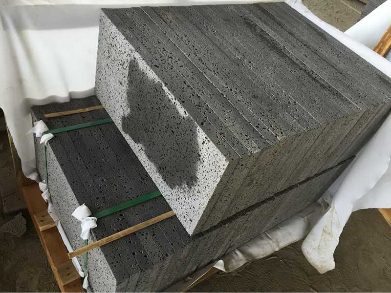 PUKA LAVA GREY Brushed Pool Coping