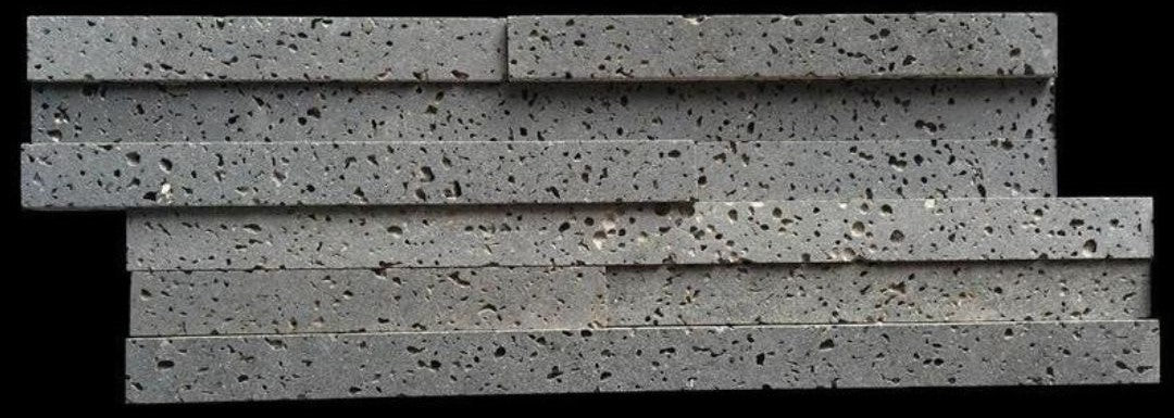 Puka Lava Grey Basalt Wall Veneer Hawaii Stone Imports
