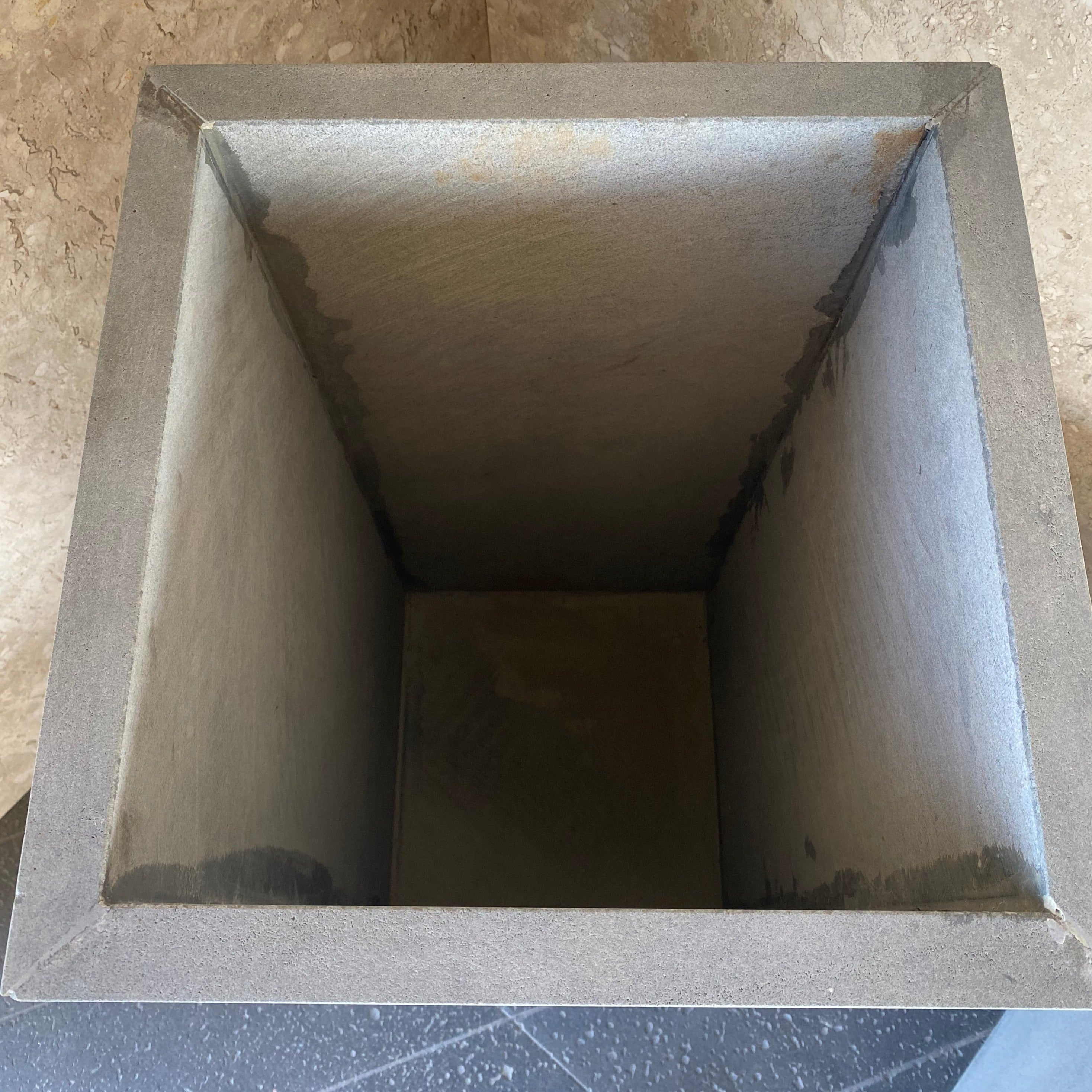 Solid Lava Grey Basalt Planter Hawaii Stone Imports