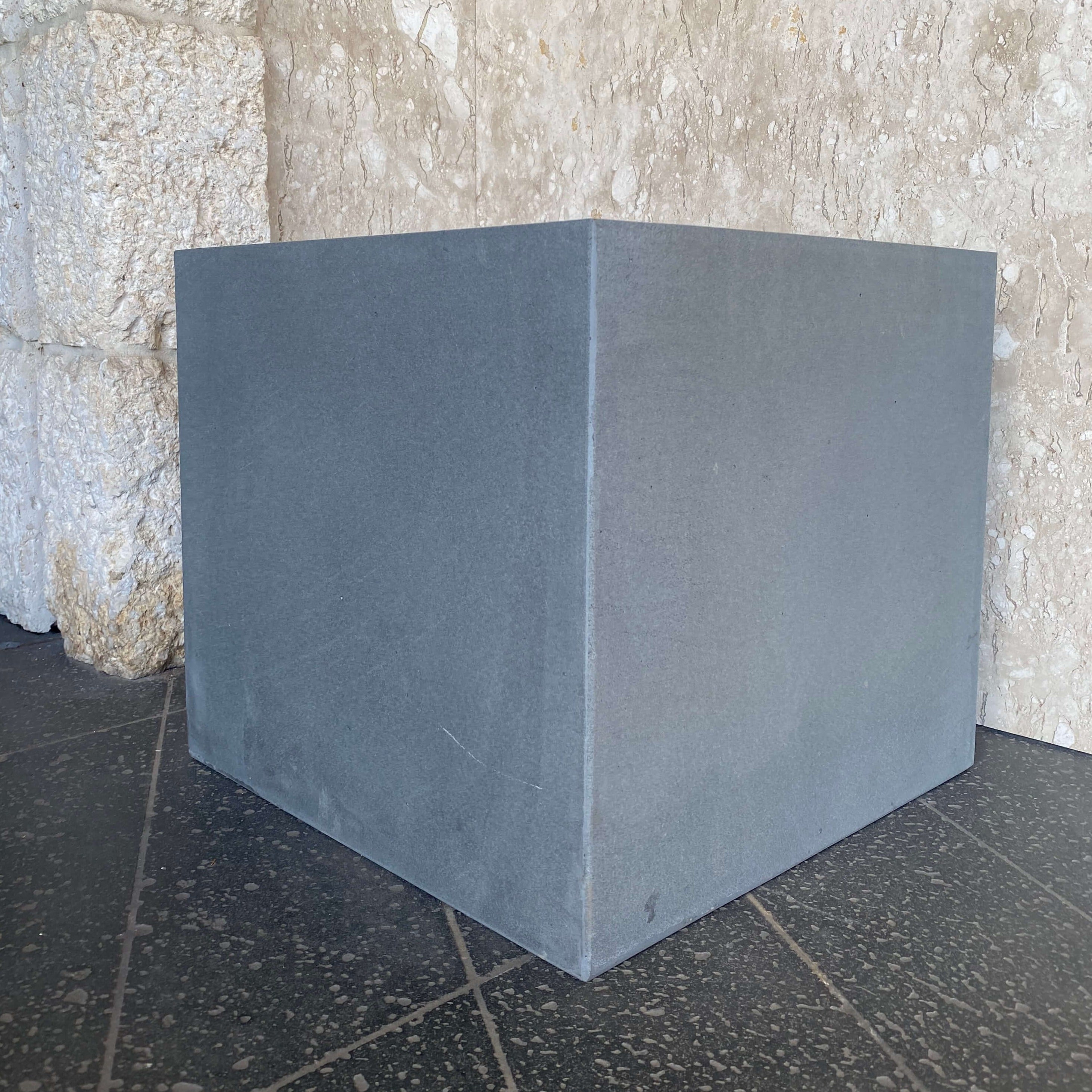 Solid Lava Grey Basalt Planter Hawaii Stone Imports