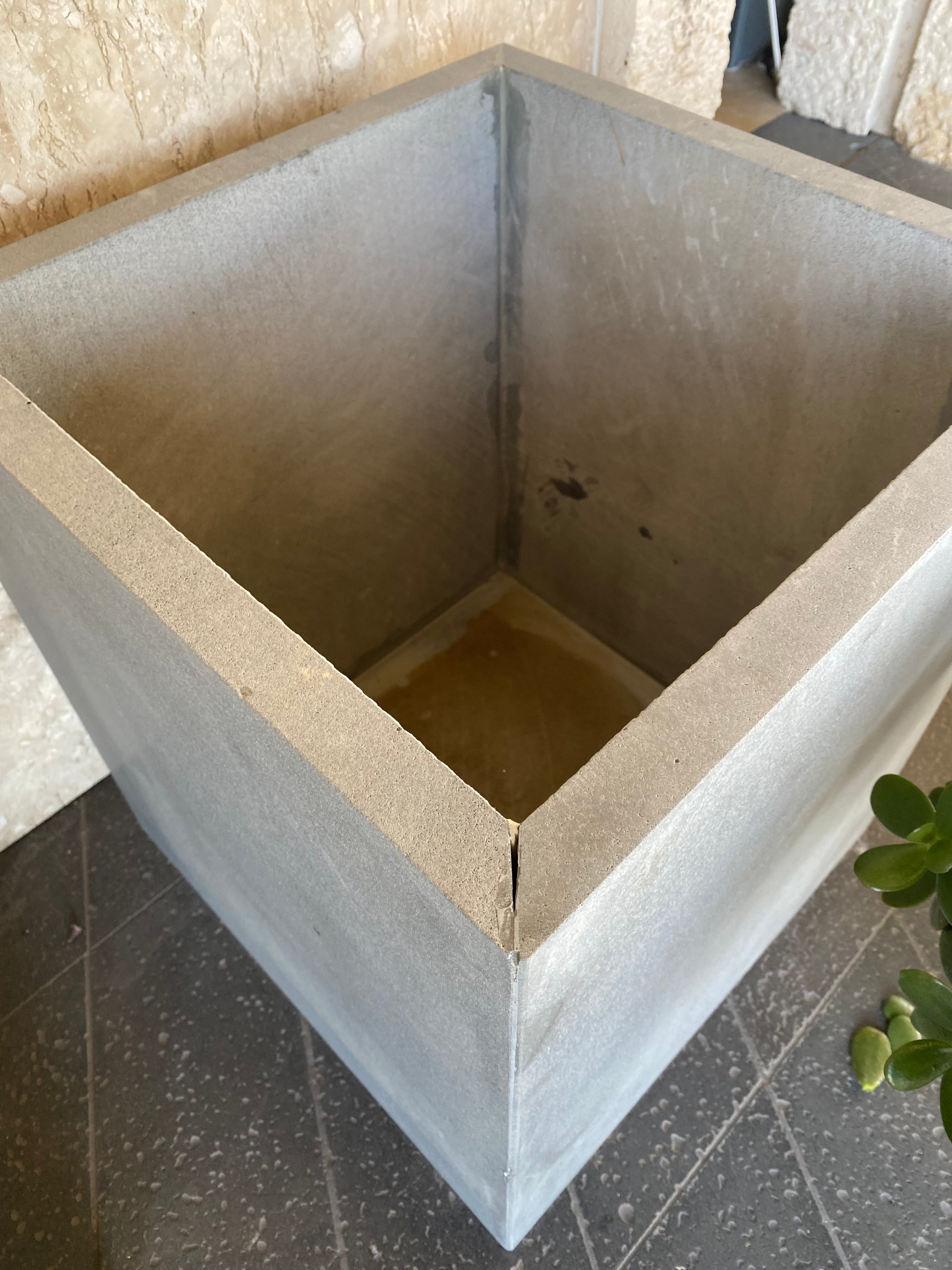 Solid Lava Grey Basalt Planter Hawaii Stone Imports