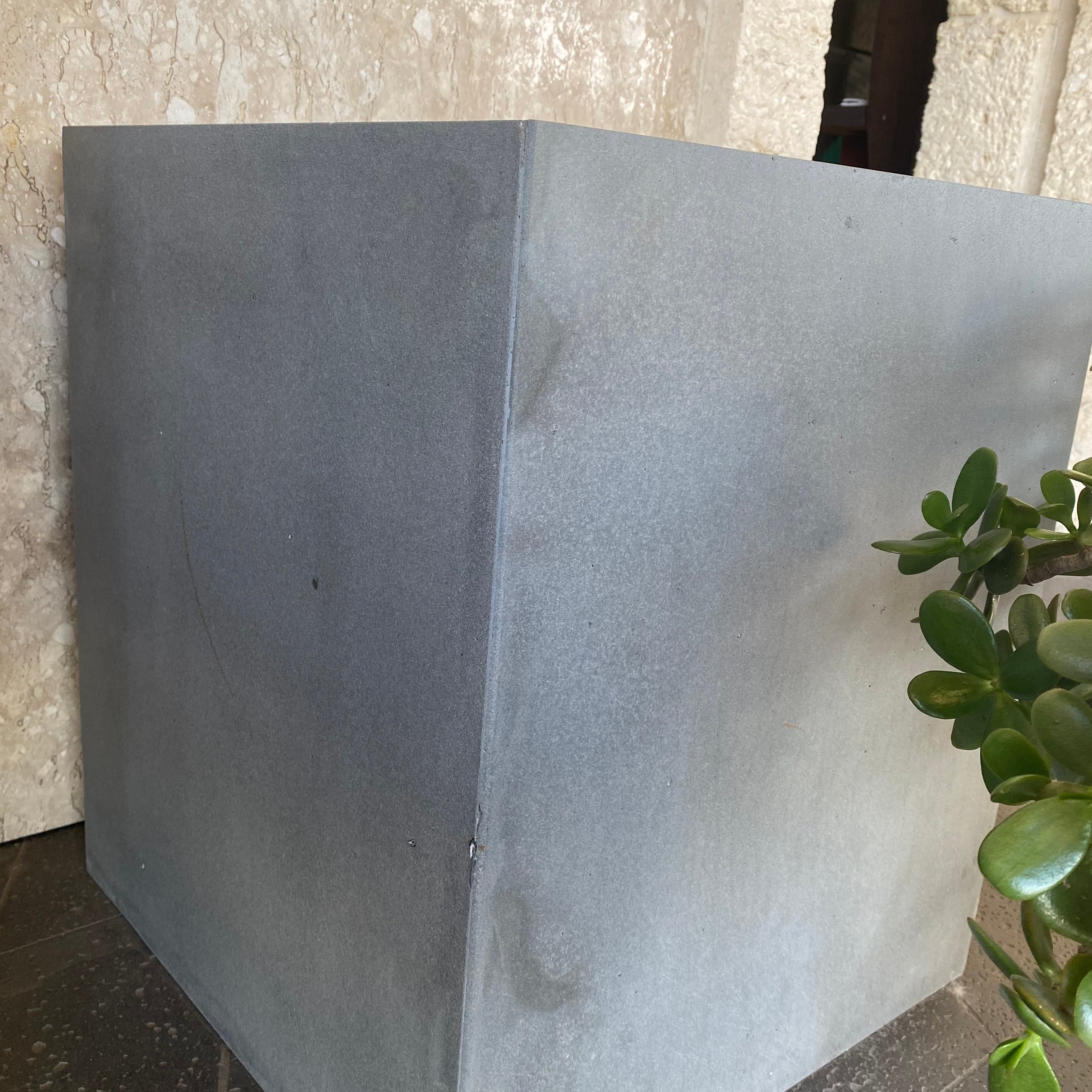 Solid Lava Grey Basalt Planter Hawaii Stone Imports