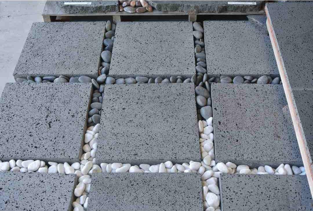 Medan Charcoal Garden Pebble Hawaii Stone Imports