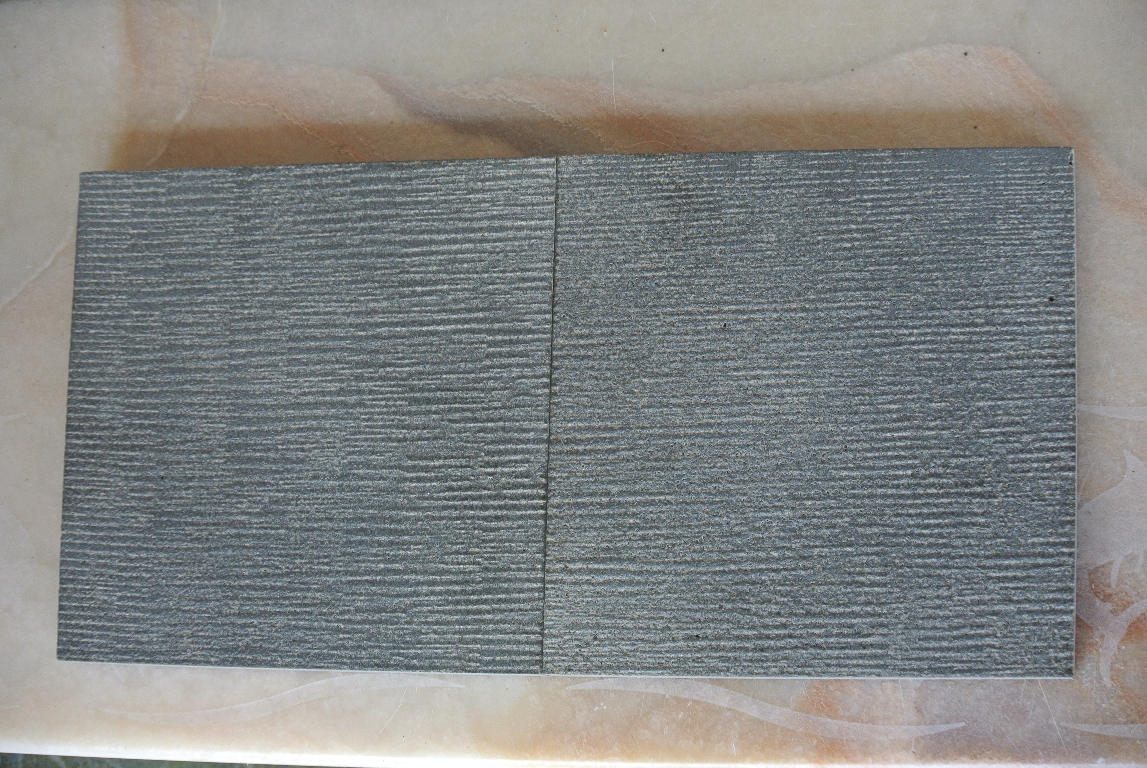 SOLID LAVA GREY Line-Chiseled-Brushed Wall Veneer