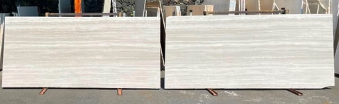 Teakwood Light Marble Slab Hawaii Stone Imports