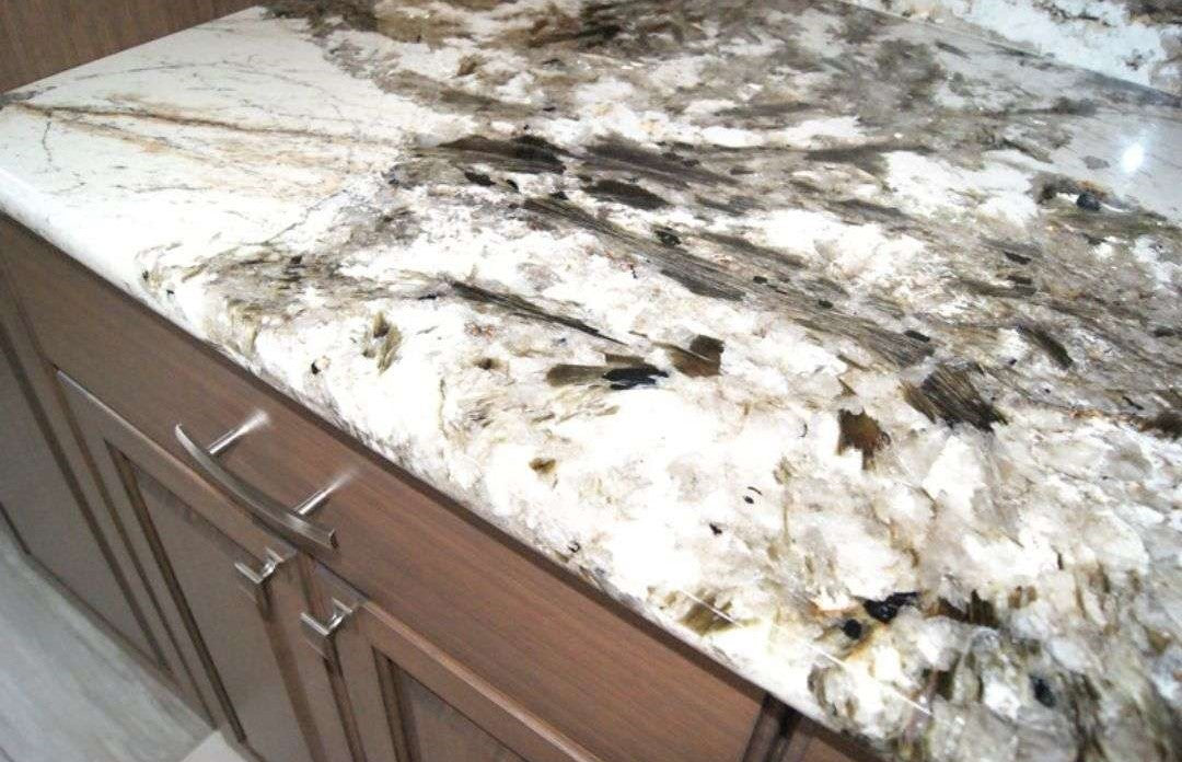 Black Crystal Granite Slab Hawaii Stone Imports