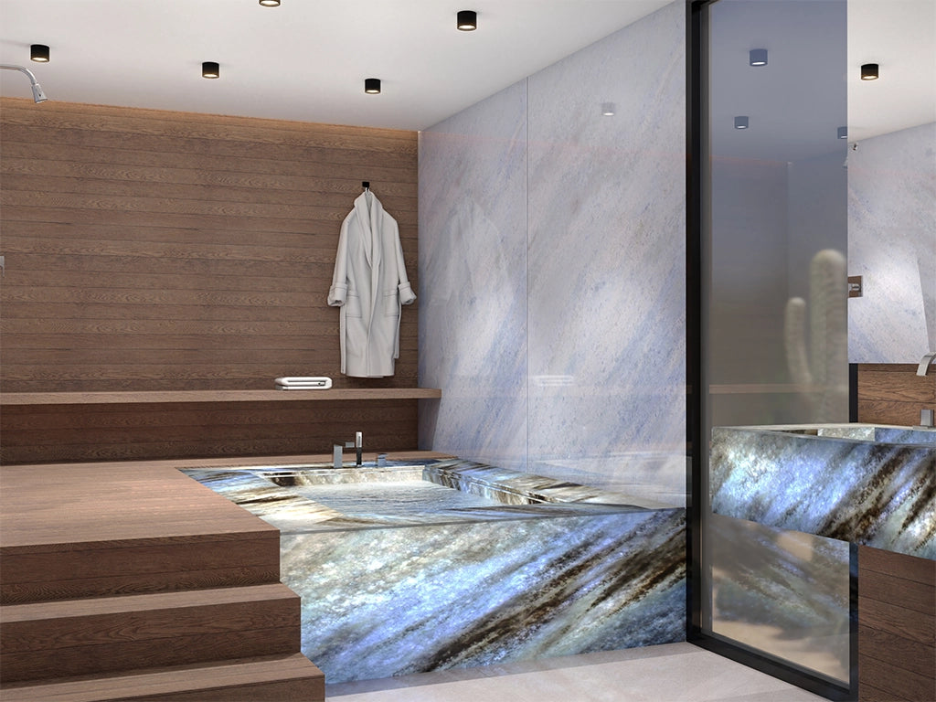 CRISTALITA BLUE Marble Polished Slab