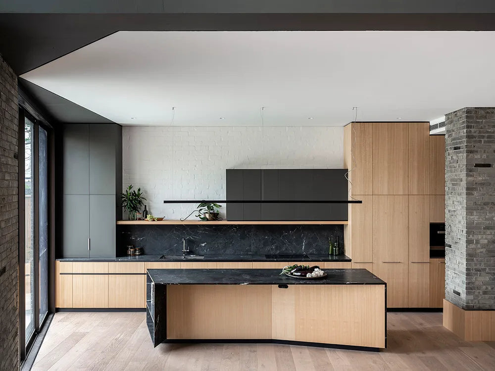 DARK MOON Quartzite Leather Slab