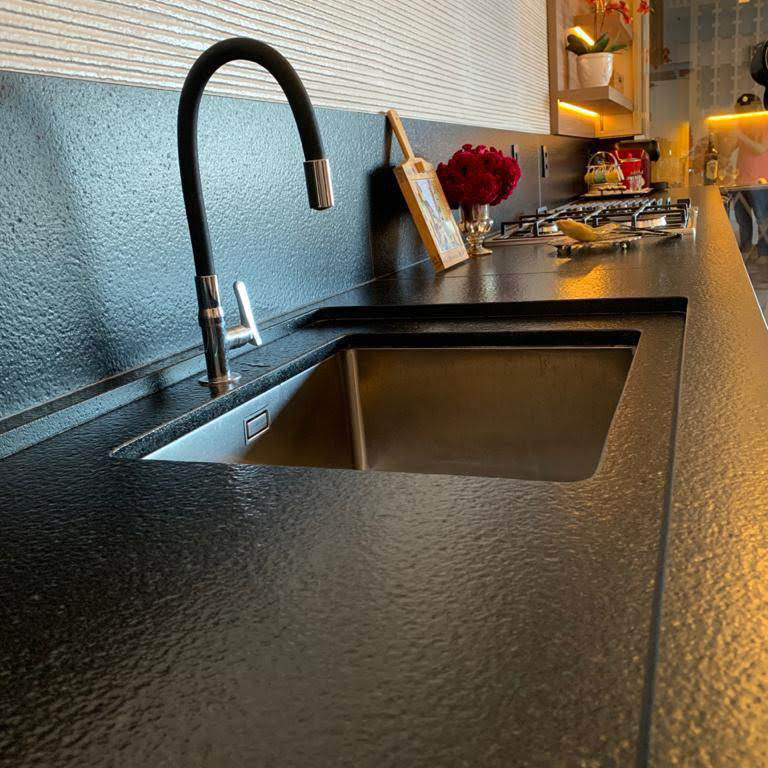 INCA DARK Granite Leather Slab