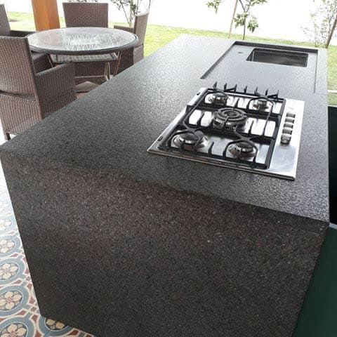 INCA DARK Granite Leather Slab