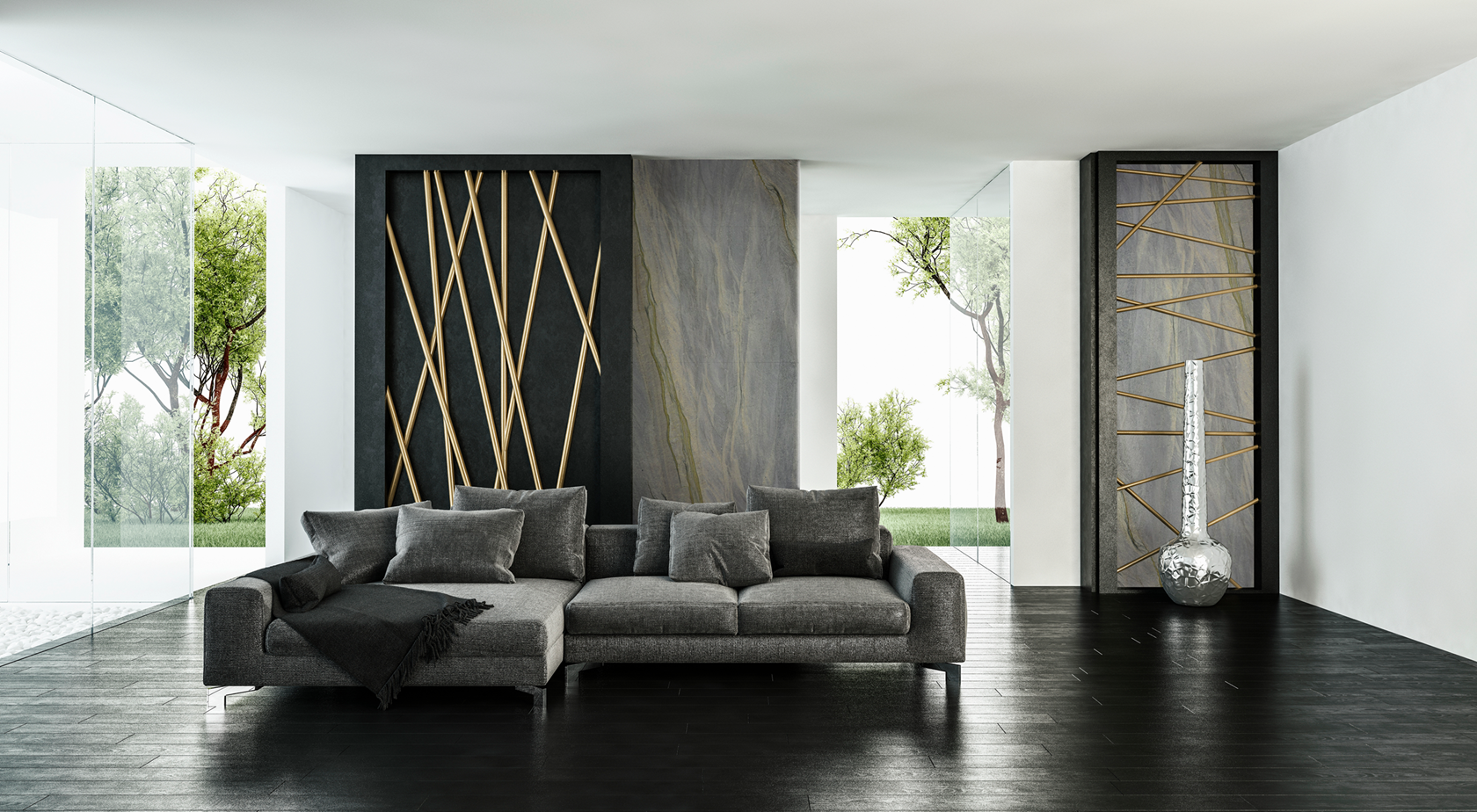 INFINITY BLUE Quartzite Polished Slab