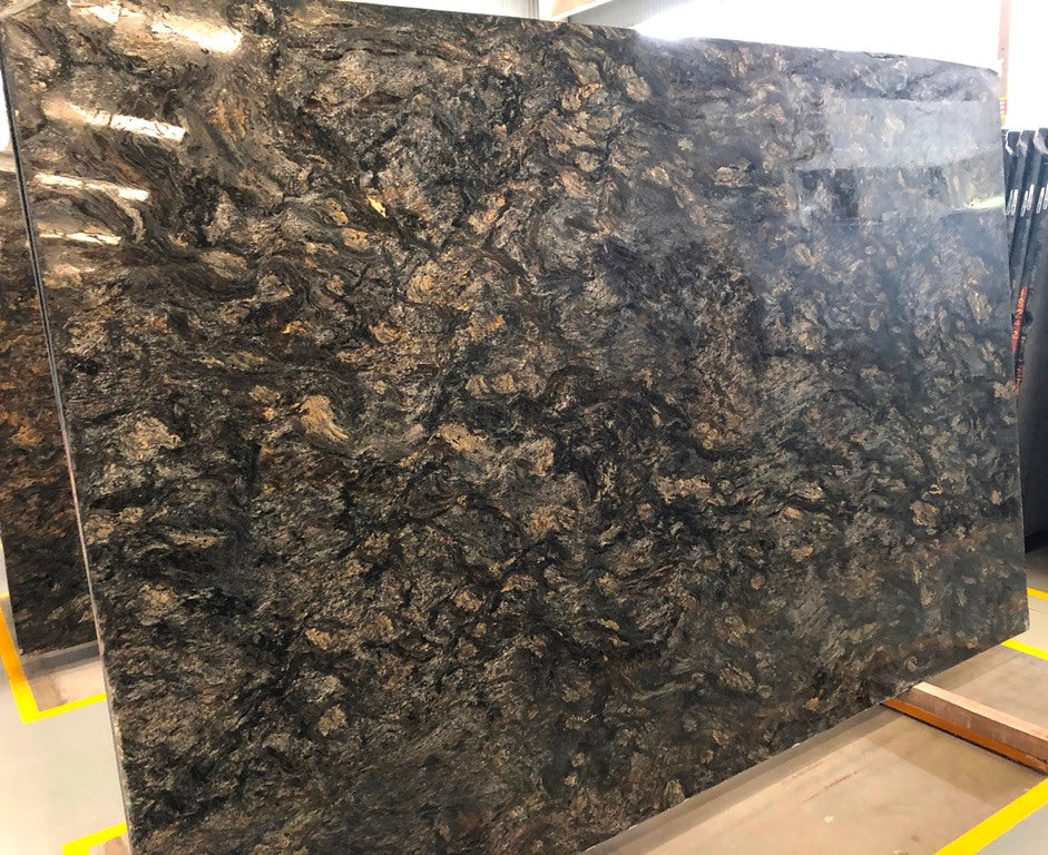 Metallic Preto Granite Slab Hawaii Stone Imports