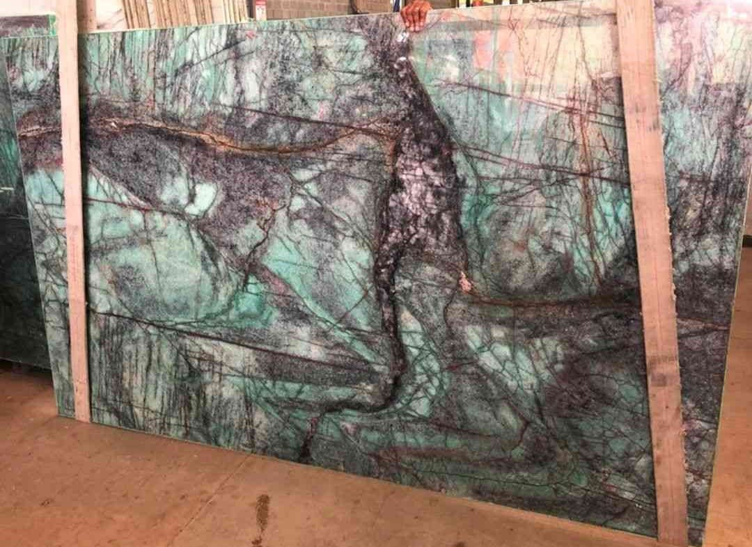 Paradise Blue Quartzite Slab Hawaii Stone Imports