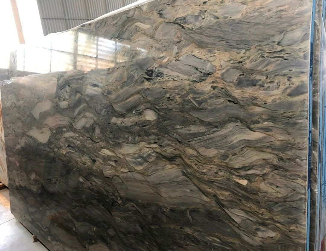 Tahiti Blue Quartzite Slab Hawaii Stone Imports