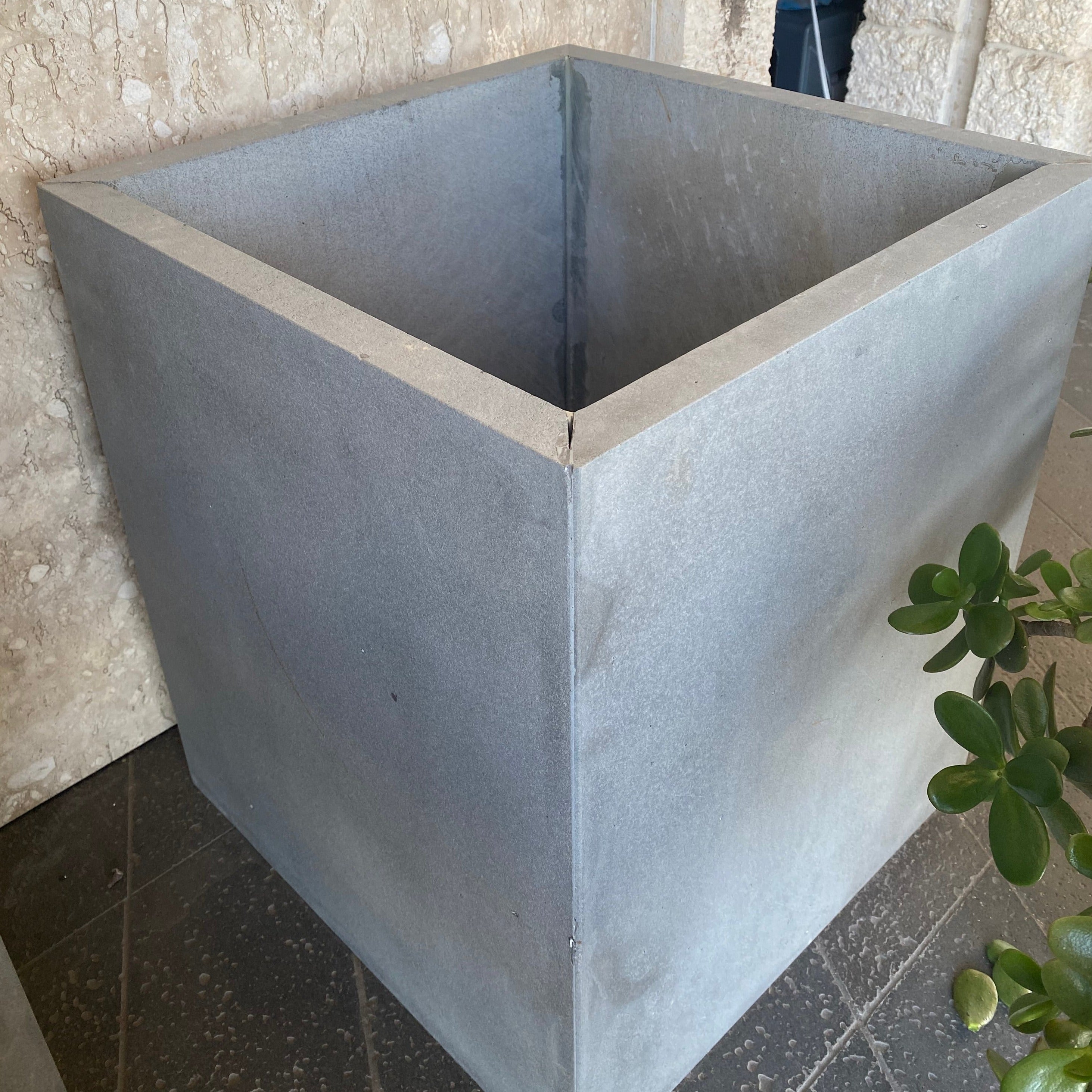Solid Lava Grey Basalt Planter Hawaii Stone Imports