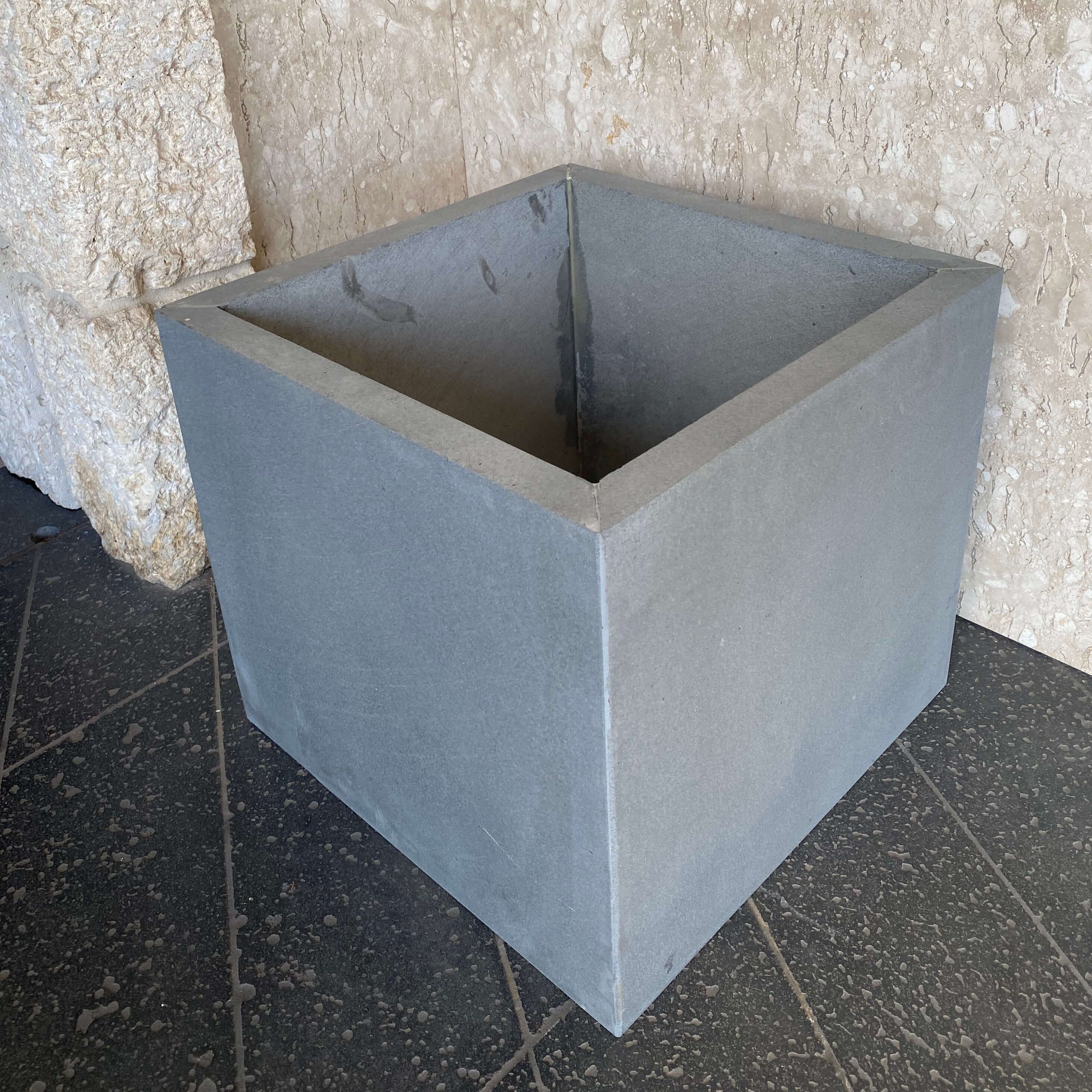 Solid Lava Grey Basalt Planter Hawaii Stone Imports