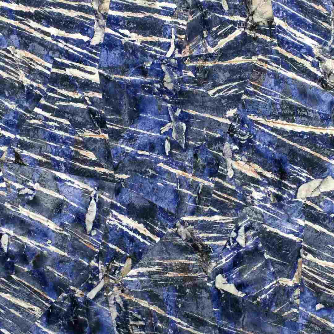 Blue Ray Semi-Precious Sodalite Slab Hawaii Stone Imports