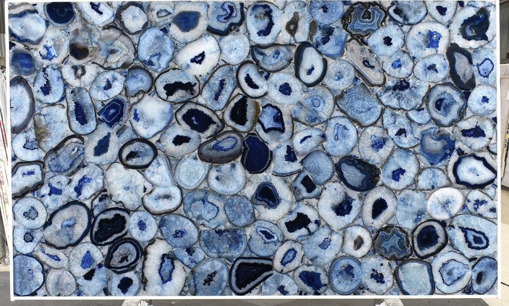 BONITA BLUE JUMBO Semi Precious Agate Gemstone Polished Slab