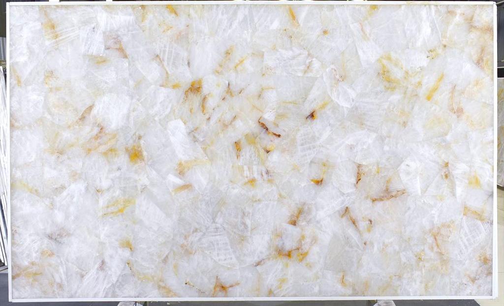 CRYSTAL ORO Semi Precious Quartz Polished Slab