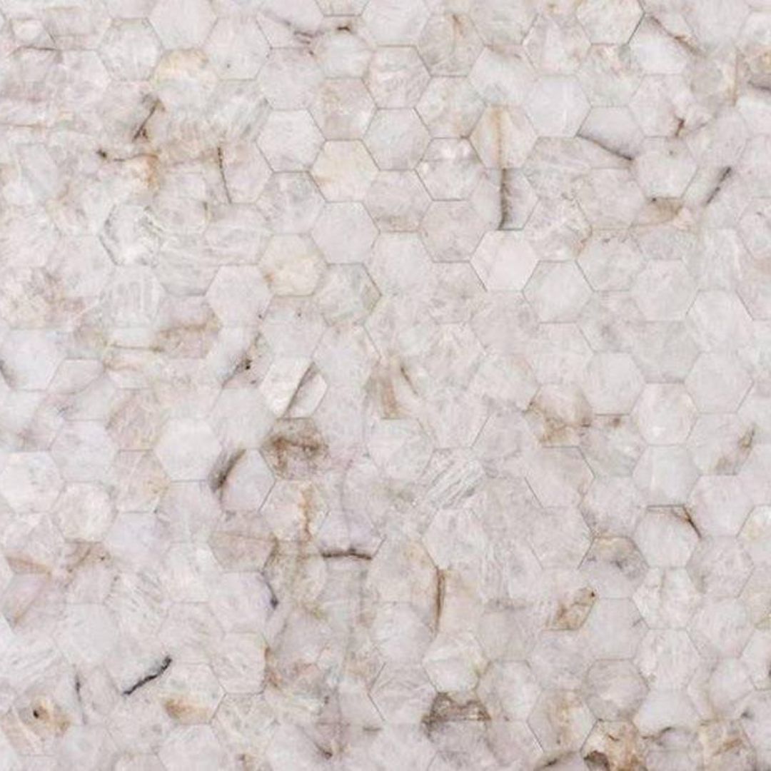 CRYSTAL DIAMOND FIORE Semi Precious Quartz Polished Slab