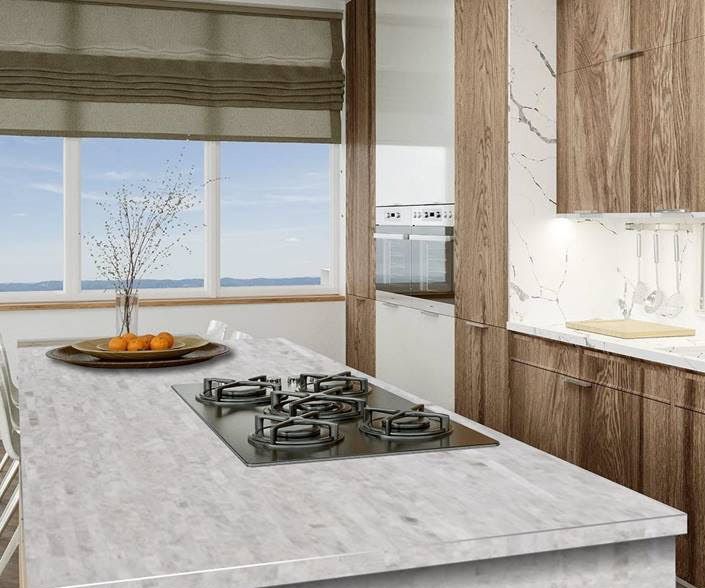 CRYSTAL WHITE Semi Precious Quartz Polished Slab