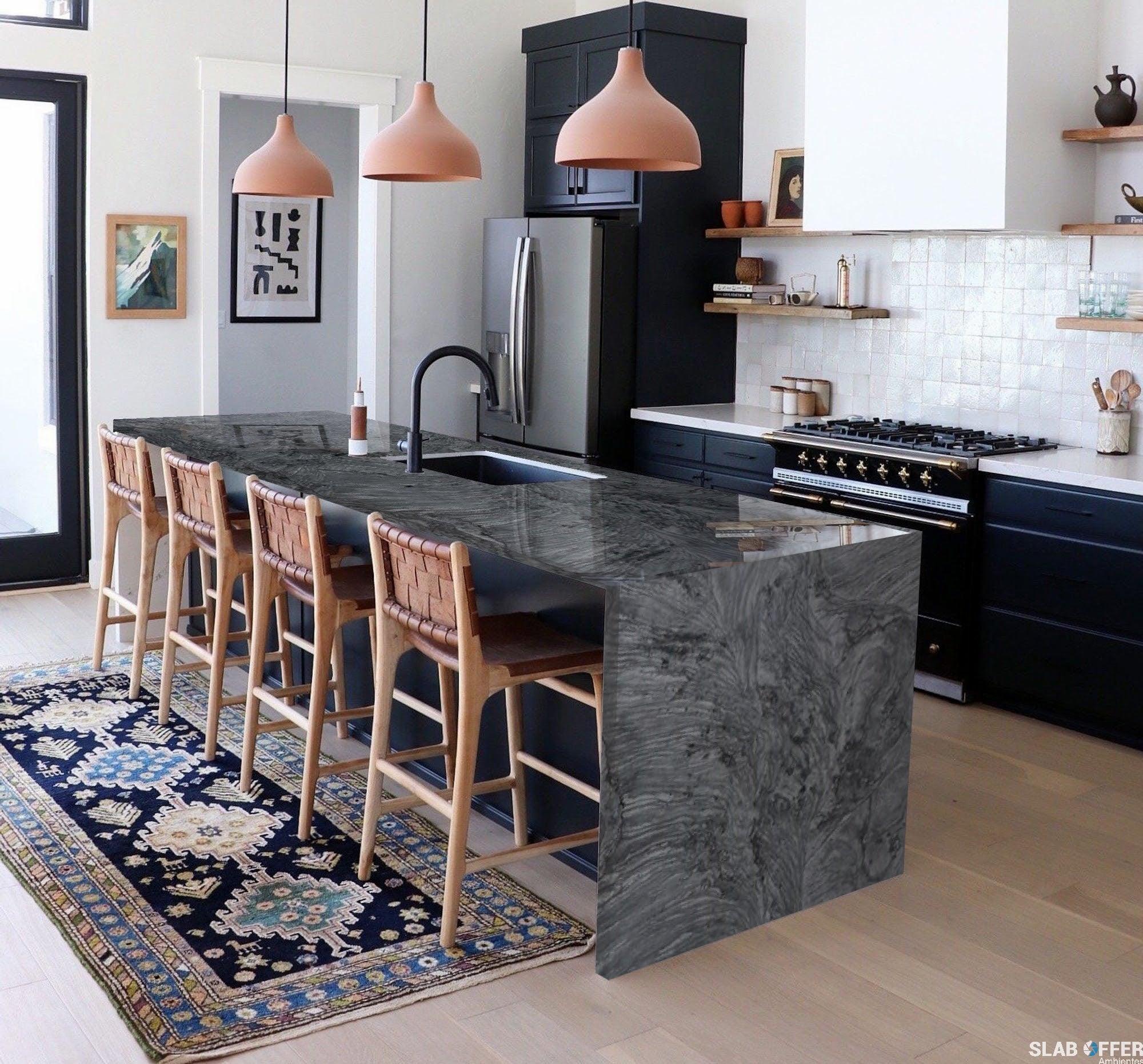 LONDON GREY Quartzite Polished Slab