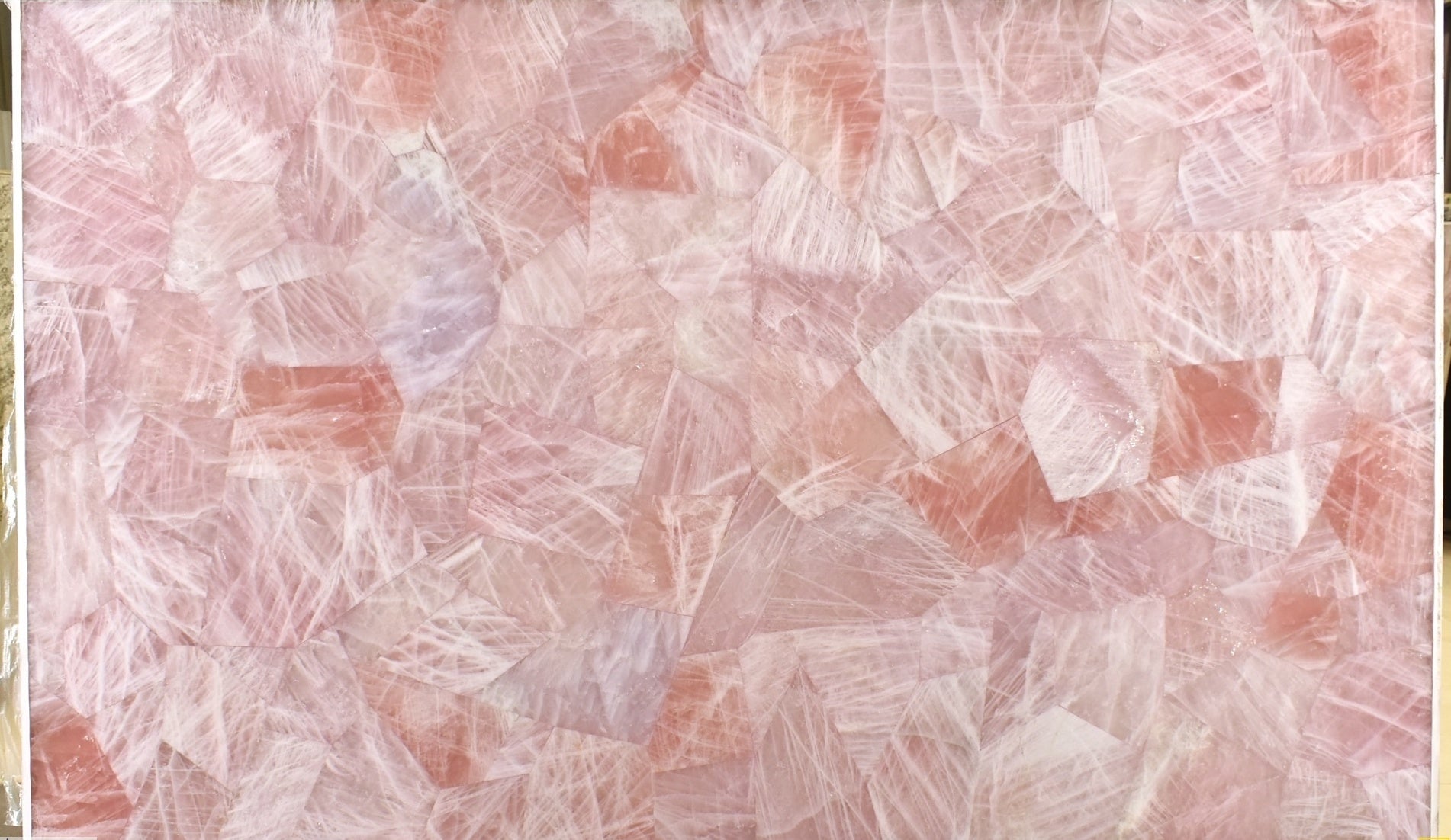 ROSE CRYSTAL Semi Precious Quartz Polished Slab