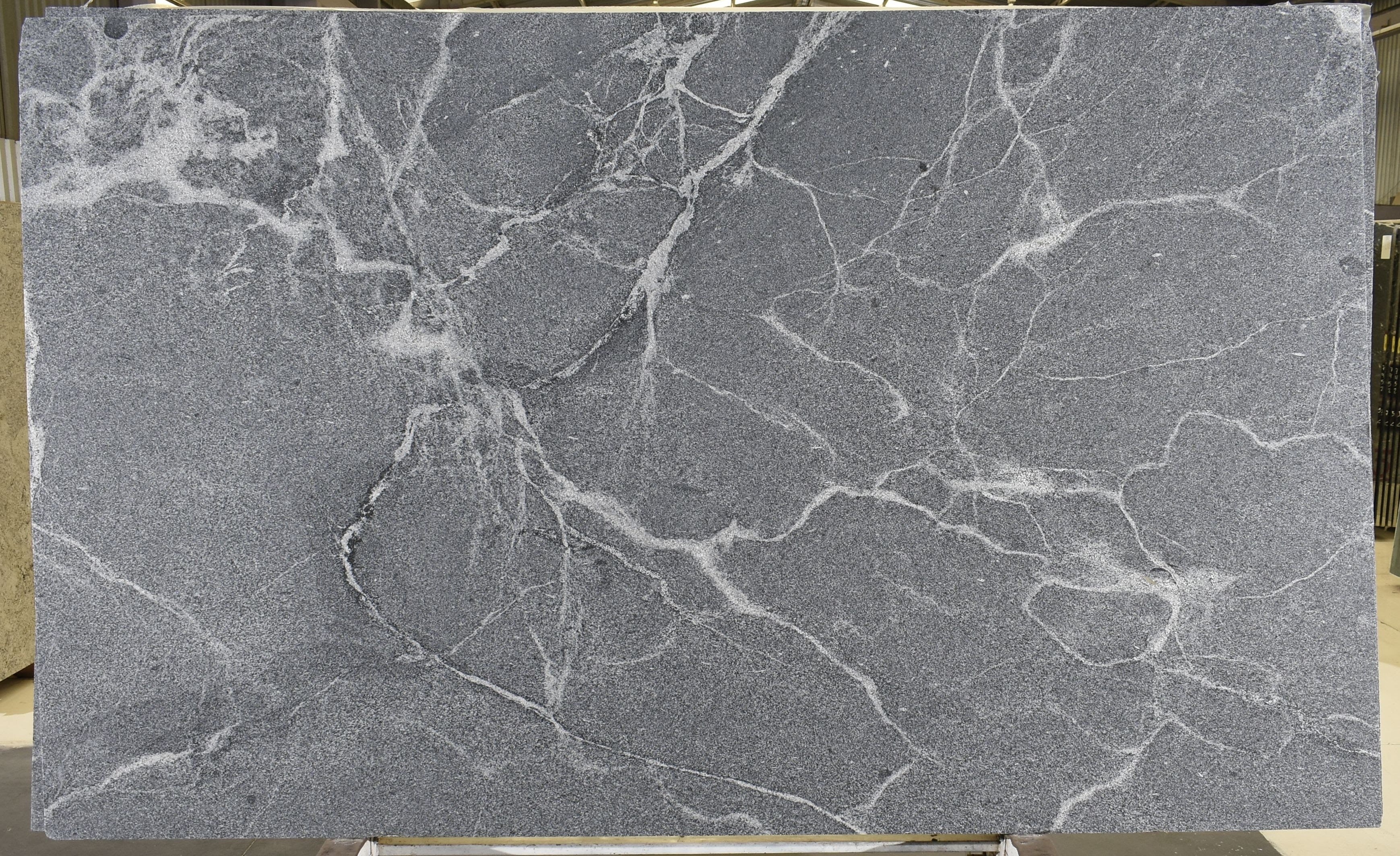 SILVER GREY Granite Leather Slab