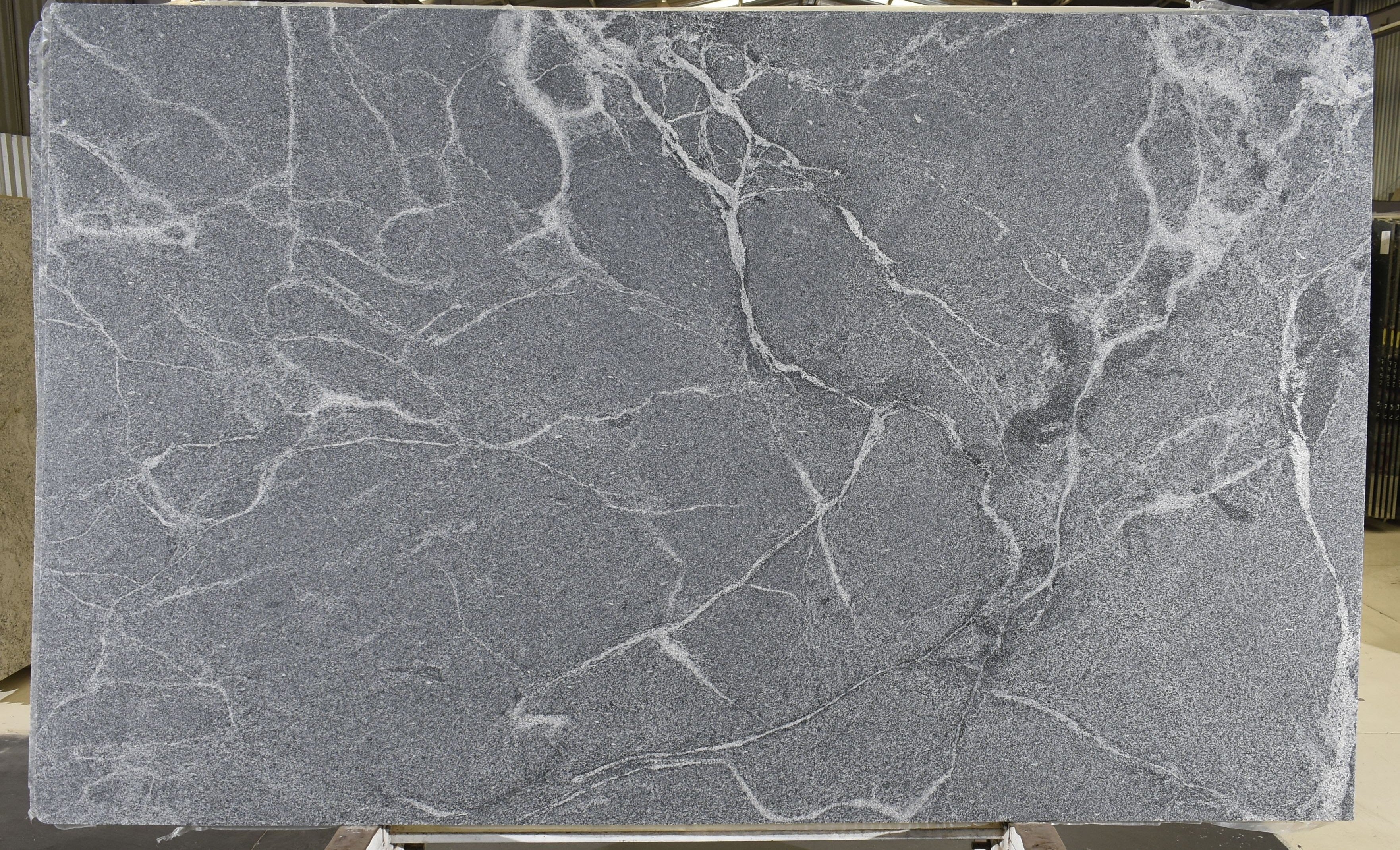 SILVER GREY Granite Leather Slab