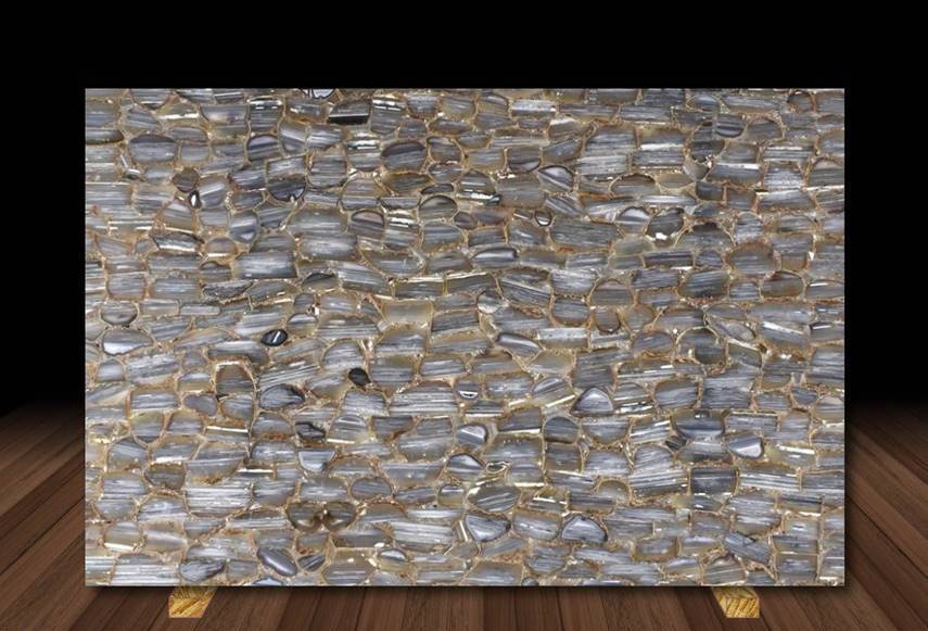 STRIATTA Semi Precious Agate Gemstone Polished Slab