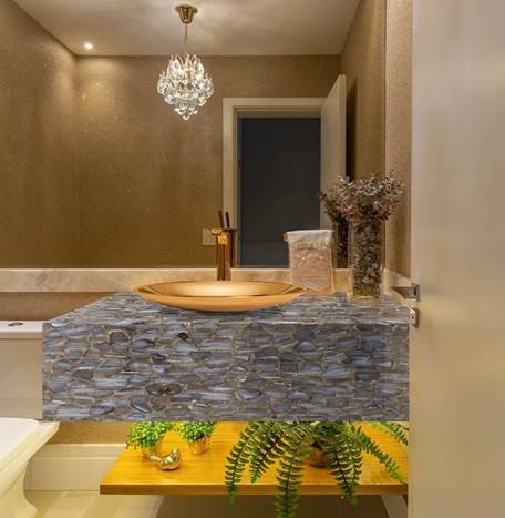 STRIATTA Semi Precious Agate Gemstone Polished Slab