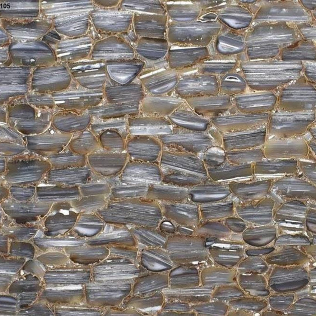 STRIATTA Semi Precious Agate Gemstone Polished Slab